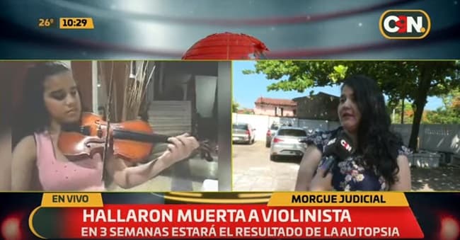 Cuerpo de violinista es sometido a autopsia y se aguardan resultados