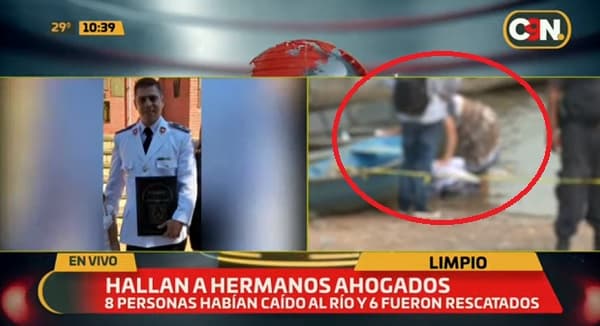 Hallan cuerpos de hermanos ahogados en el río Paraguay