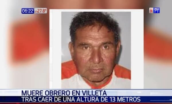 Albañil muere luego de caer de 13 metros del altura