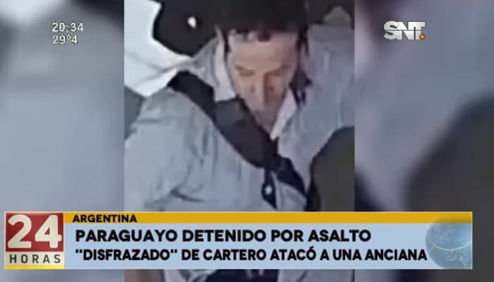 Paraguayo es captado asaltando a anciana