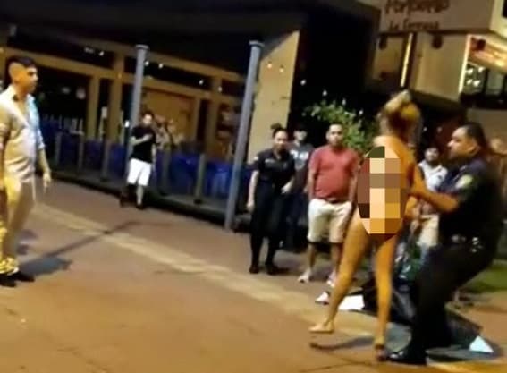 Policía detiene a mujer tras baile al desnudo en Encarnación