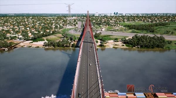 Firman contrato para la construcción del puente que unirá Asunción con Chaco’i