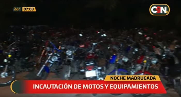 Incautan motos y equipamientos de sonido tras denuncia de carreras clandestinas