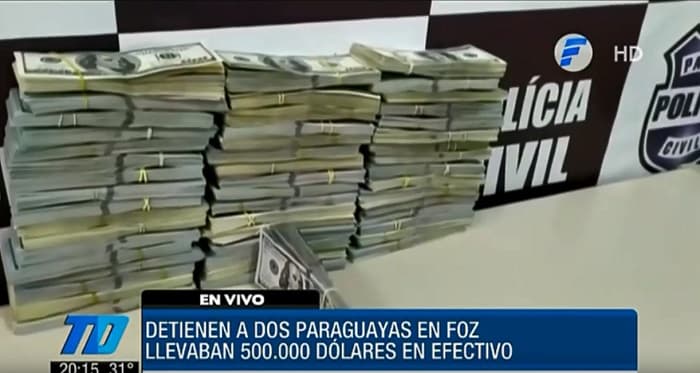 Detienen a paraguayas en Foz de Iguazú con USD 500.000 ilegales