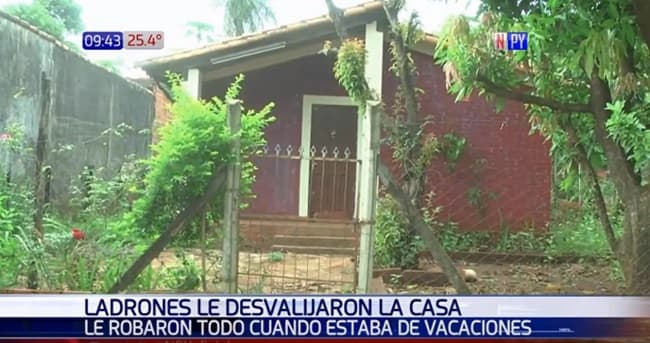 Roban casa mientras dueño estaba de vacaciones