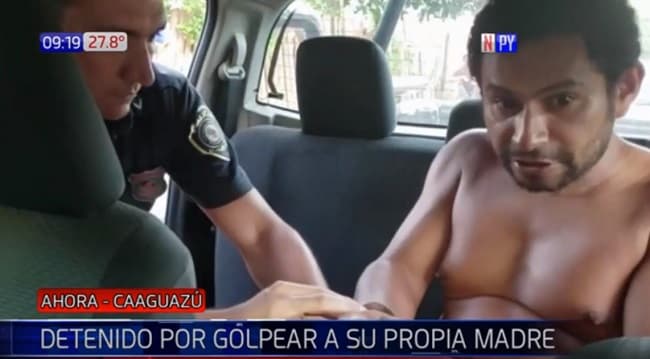 Detienen a hombre que golpeó a su madre por tercera vez