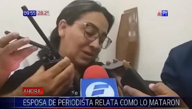 Esposa de periodista asesinado relata momento del crimen