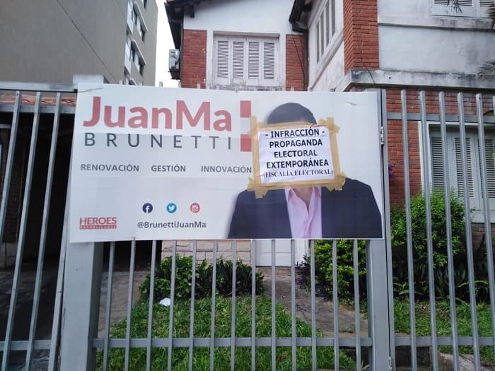 Fiscalía controla y anuncia altas multas por propaganda electoral