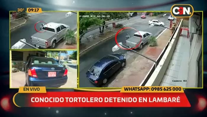 Capturan a “tortolero” que robó dineral en segundos