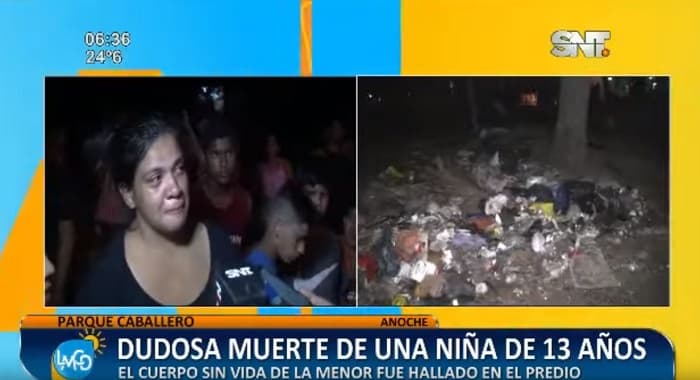 Hallan sin vida a adolescente en zona del Parque Caballero