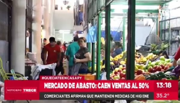 Ventas en el Abasto se reducen a la mitad, según comerciantes