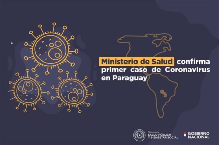 Confirman primer caso de coronavirus en Paraguay