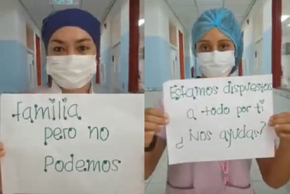 “Estamos dispuestos a todo por ti”: El mensaje del personal de salud