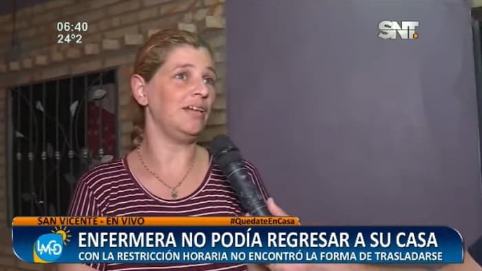 Enfermera denuncia que fue dejaba en la calle por policías