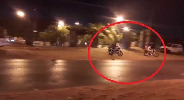 Motociclistas huyen despavoridos ante la presencia de policías