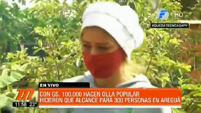 Entre lágrimas, cuenta que sin ollas populares ya no podrá comer