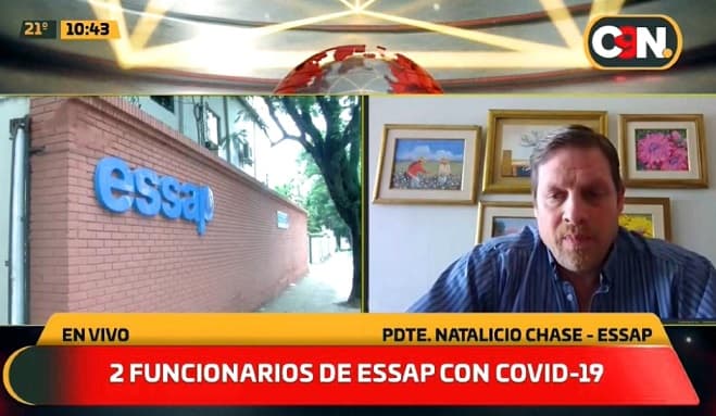 Funcionarios de ESSAP padecen coronavirus