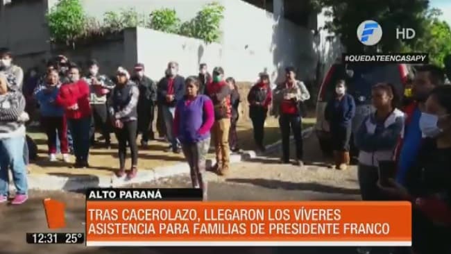 Tras cacerolazo, llega ayuda a Presidente Franco