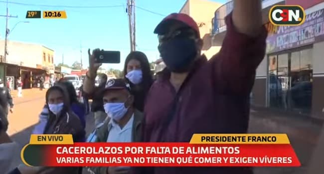 En Franco realizan cacerolazo solicitando ayuda del Gobierno