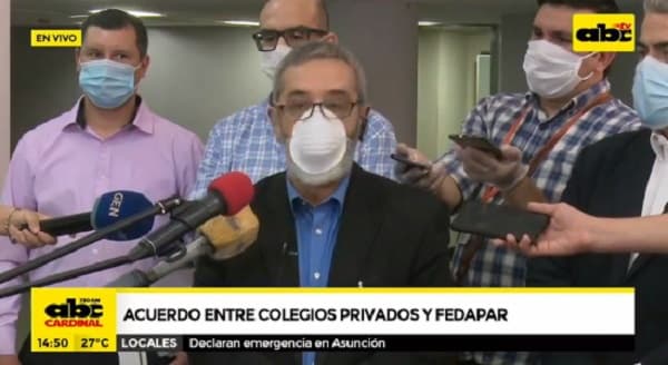 MEC y colegios privados acuerdan seguir con clases virtuales