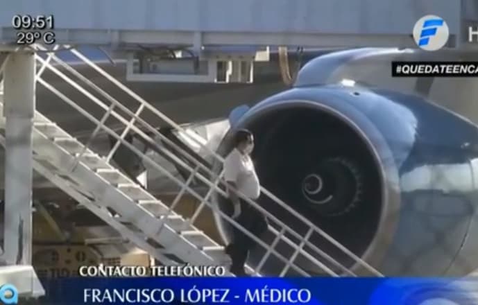 Revelador testimonio de médico que recibió vuelo de Salum