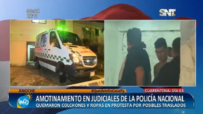 Sede policial sufre amotinamiento de internos