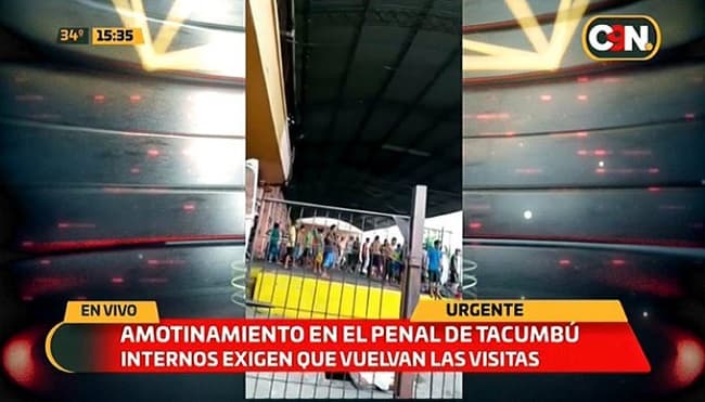 Reclusos de Tacumbú se manifiestan pidiendo retorno de visitas