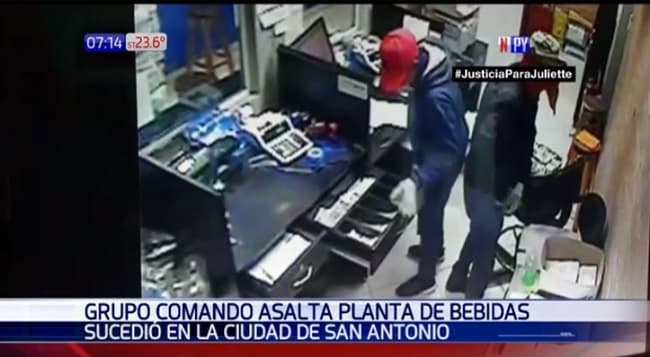 Delincuentes se llevan G. 700 millones de embotelladora