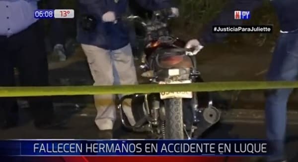 Hermanos mueren en accidente de tránsito en Luque