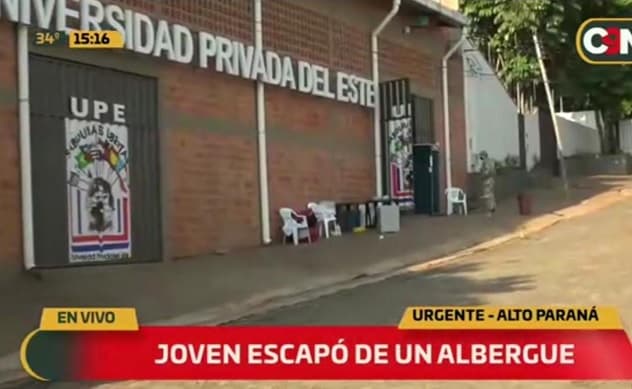 Joven se fuga de albergue en el este