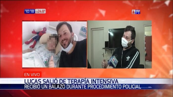 Niño baleado deja terapia intensiva y da sus primeros pasos