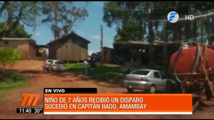 Niño recibe un balazo en la frente y está en terapia intensiva