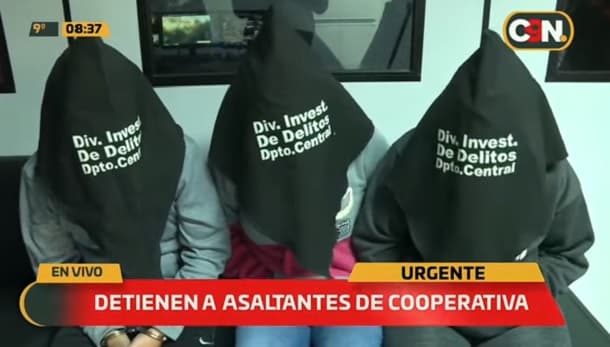 Detienen a asaltantes de la cooperativa Medalla Milagrosa