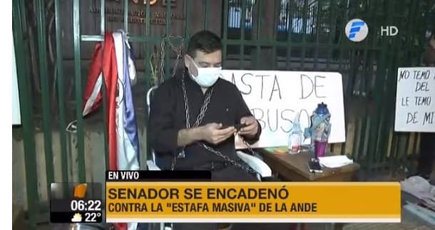 Buzarquis sesionará encadenado desde la ANDE