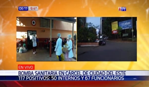 Confirman 117 casos de Covid-19 en cárcel de Ciudad del Este