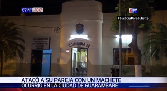 Hombre ataca a su pareja con machete