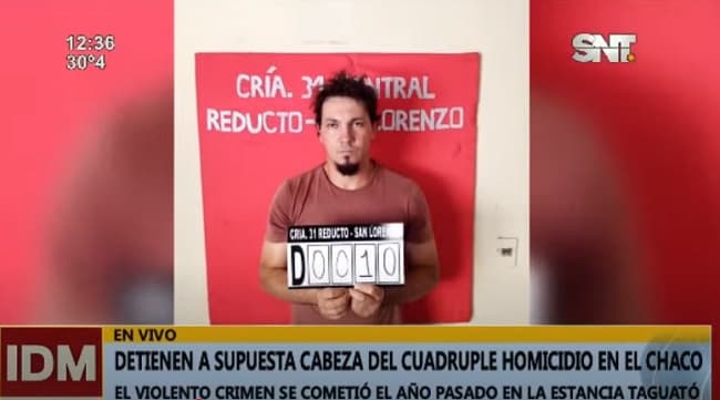 Detienen a sospechoso de cuádruple asesinato en estancia