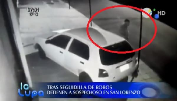Detienen a hombre sindicado de varios robos en San Lorenzo