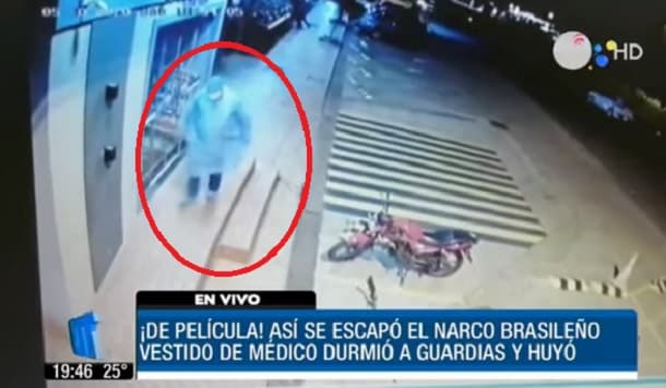 Narco se fugó vestido de médico, revela video