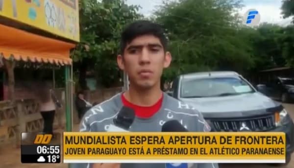 Joven futbolista espera apertura de fronteras para retornar al Brasil