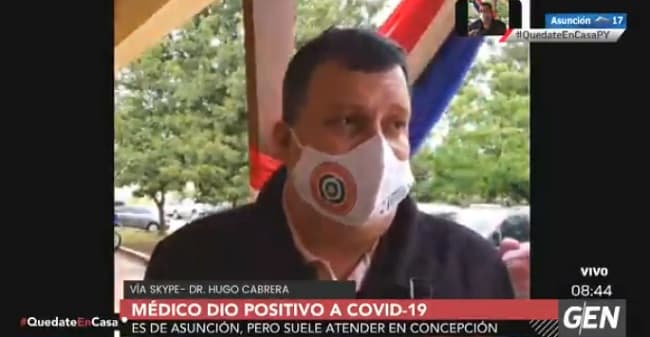 Médico que atiende en Asunción y Concepción da positivo a Covid-19