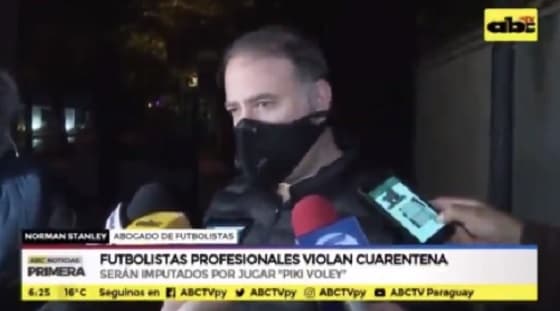 Futbolistas serán imputados por violar cuarentena sanitaria