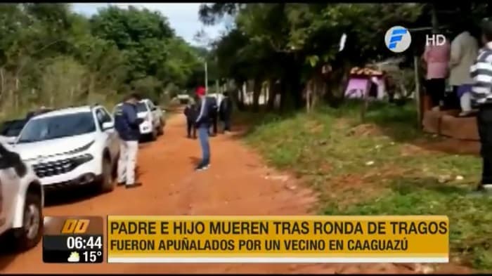 Asesinan a padre e hijo tras ronda de tragos en Caaguazú