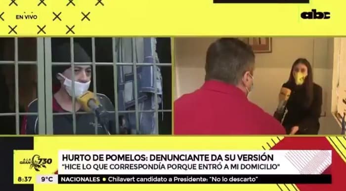 Procesado se llevó más que pomelos, asegura afectado