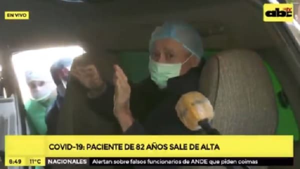 Dan de alta a paciente de 82 años tras padecer Covid-19