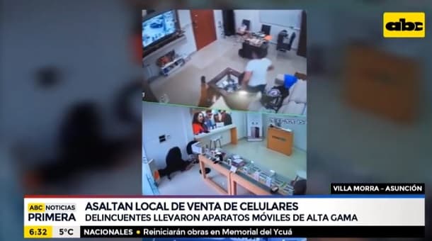 Asaltan con armas largas un local en Villa Morra