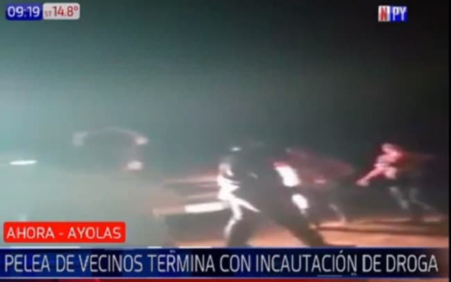 Riña entre familias termina con incautación de marihuana