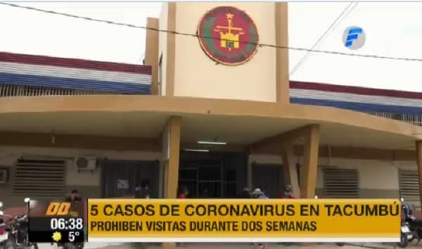 Confirman cinco casos de Covid-19 en Tacumbú