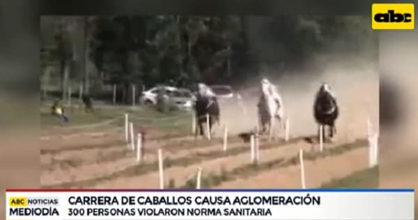 Fiscal investiga carrera de caballos que juntó a 300 personas
