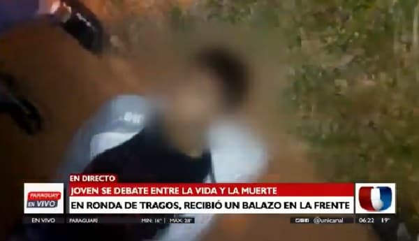 Joven es baleado en una ronda tragos en Ypané